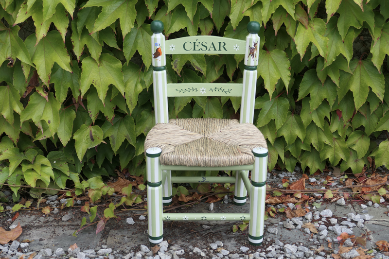 Chaise César lignée